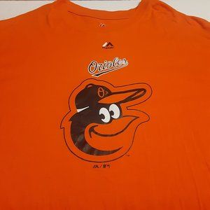 Majestic Men's Baltimore Orioles LS T Shirt in Size 4XT